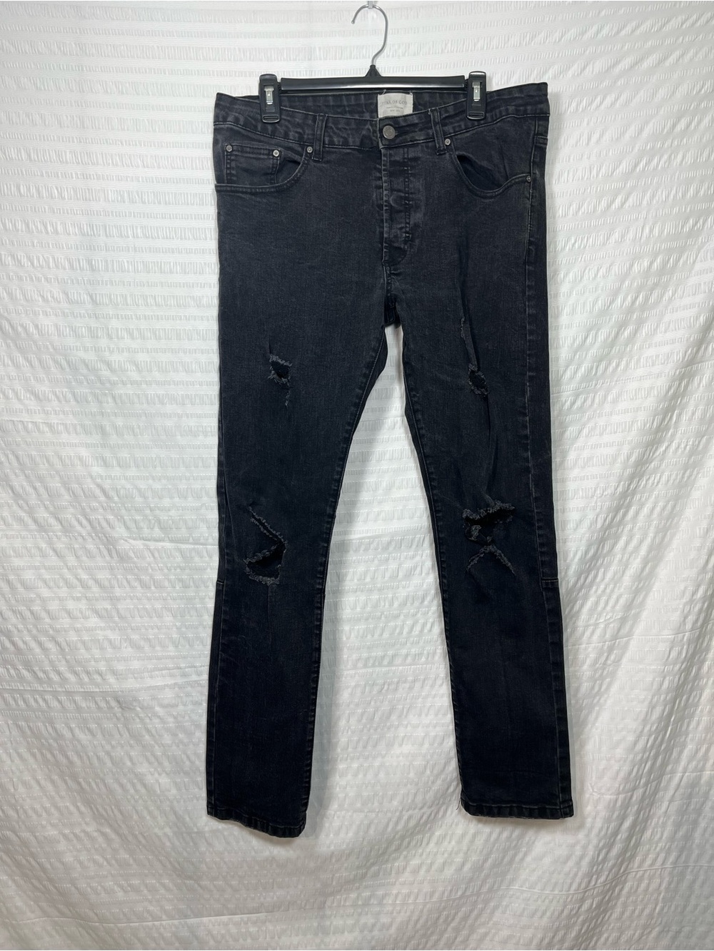 Fear Of God Men’s Black Distressed Men's Jeans size 36